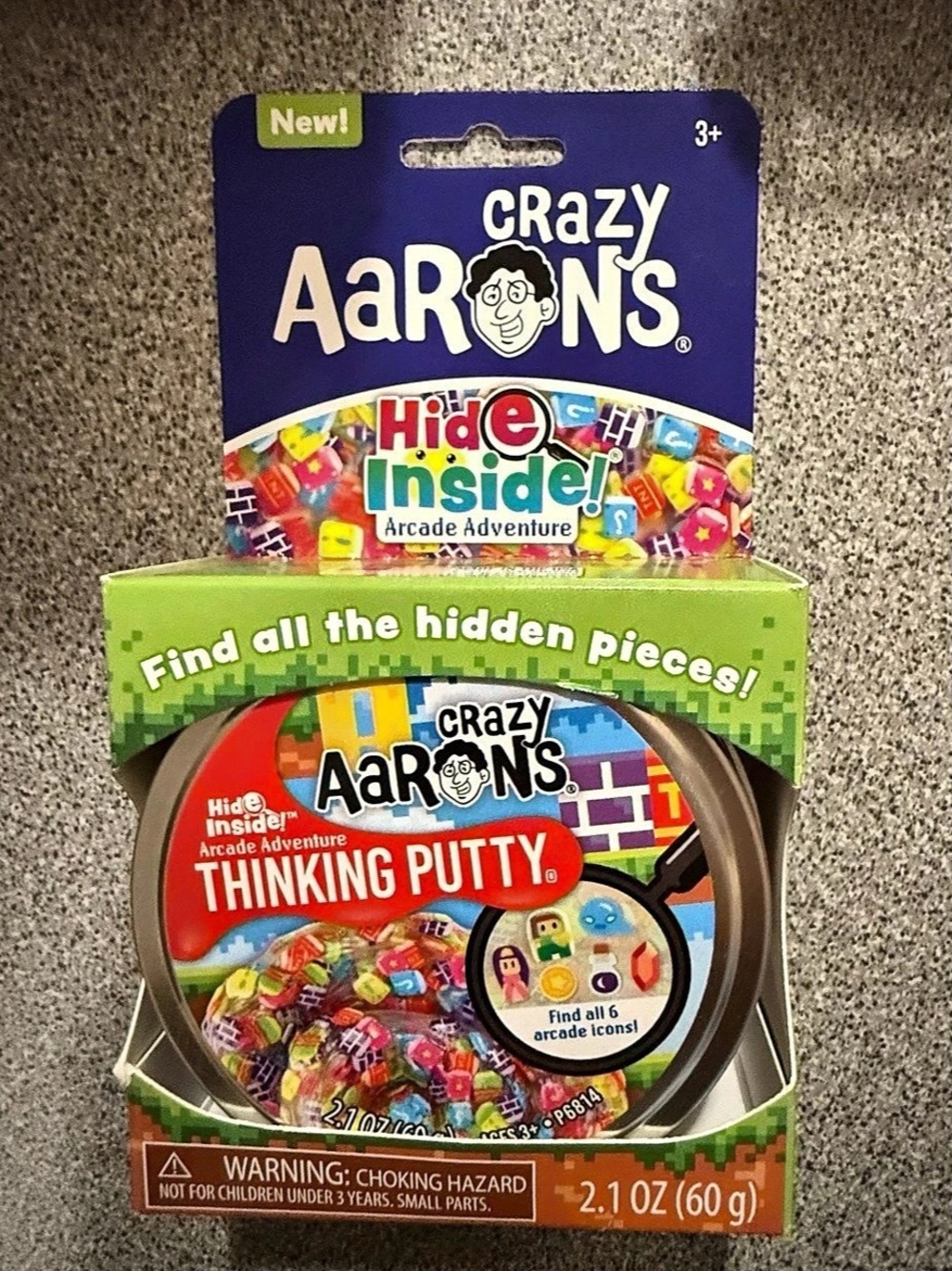 Crazy Aaron's Thinking Putty Hide Inside! Arcade Adventure